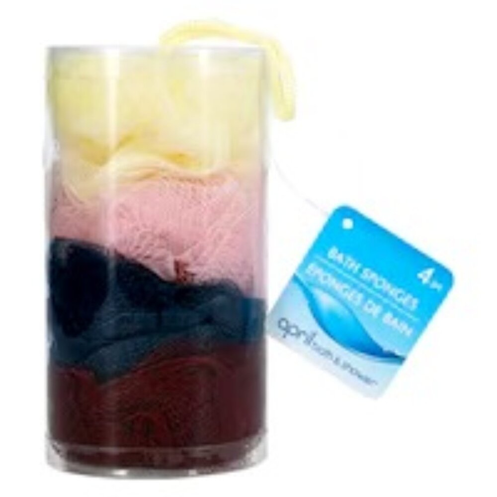 💰3For$18💰NWT 4pk April Bath & Shower Bathing Sponge Set